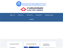 Tablet Screenshot of americanfurukawa.com